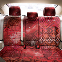 Aotearoa Taniko Matariki Back Car Seat Cover Cosmic Red