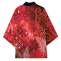 Aotearoa Taniko Matariki Kimono Cosmic Red LT7 - Polynesian Pride