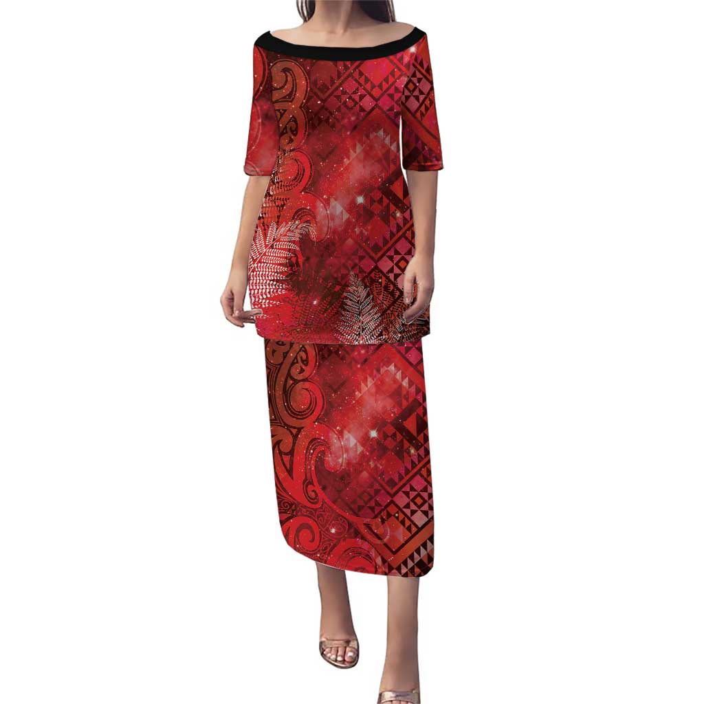 Aotearoa Taniko Matariki Puletasi Cosmic Red