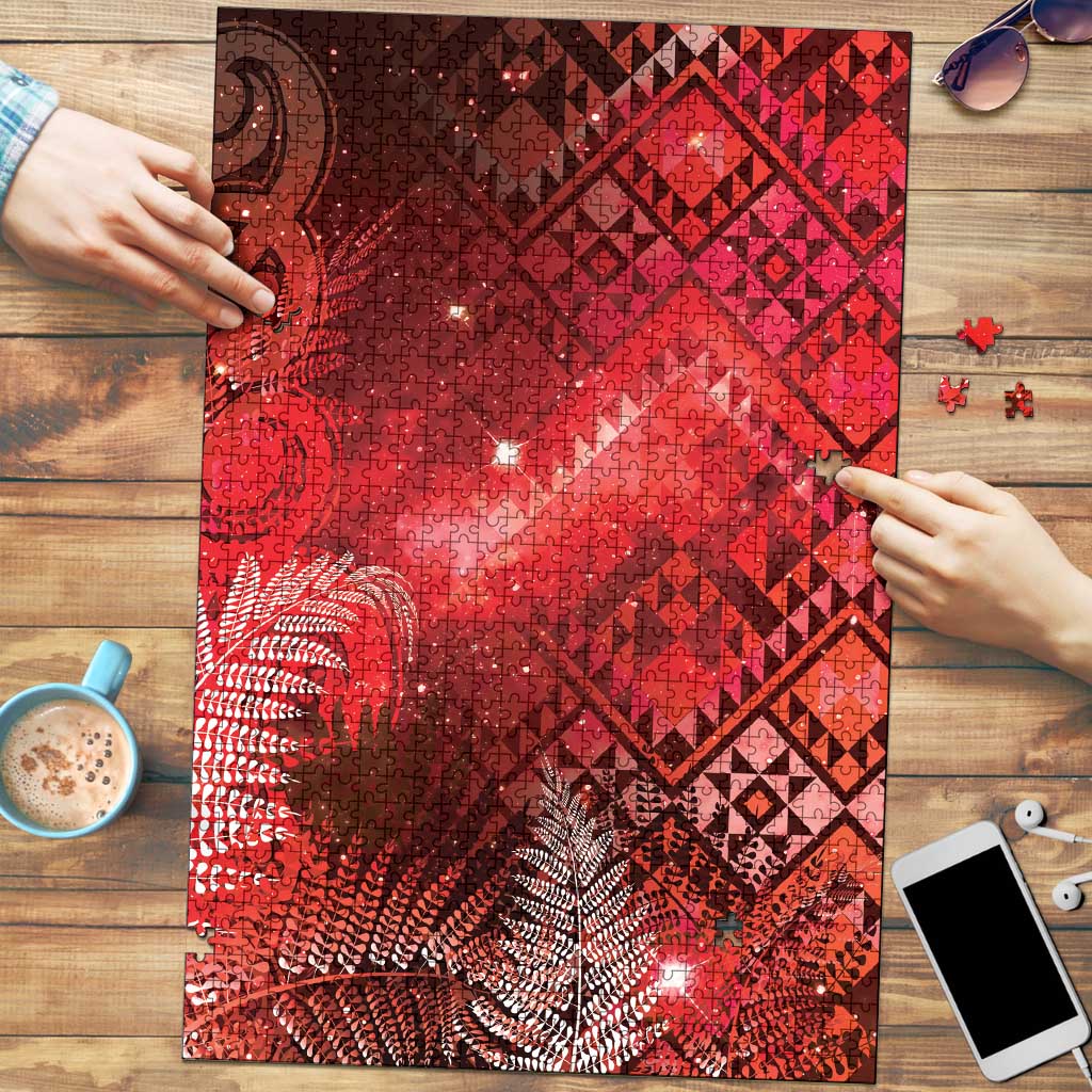 Aotearoa Taniko Matariki Puzzle Cosmic Red