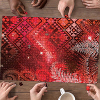 Aotearoa Taniko Matariki Puzzle Cosmic Red