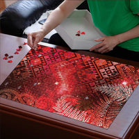 Aotearoa Taniko Matariki Puzzle Cosmic Red
