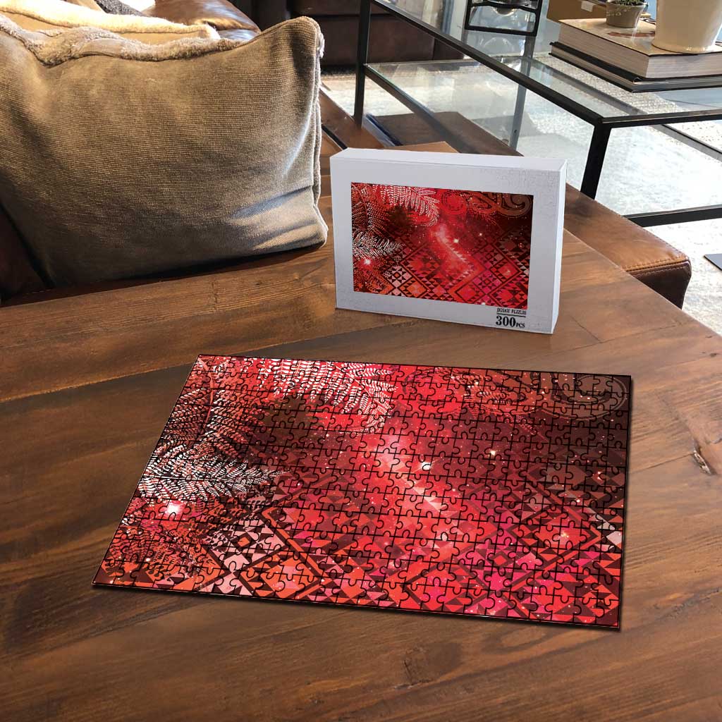 Aotearoa Taniko Matariki Puzzle Cosmic Red