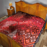 Aotearoa Taniko Matariki Quilt Cosmic Red LT7 - Polynesian Pride