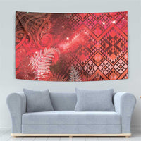 Aotearoa Taniko Matariki Tapestry Cosmic Red