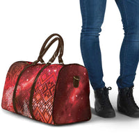 Aotearoa Taniko Matariki Travel Bag Cosmic Red