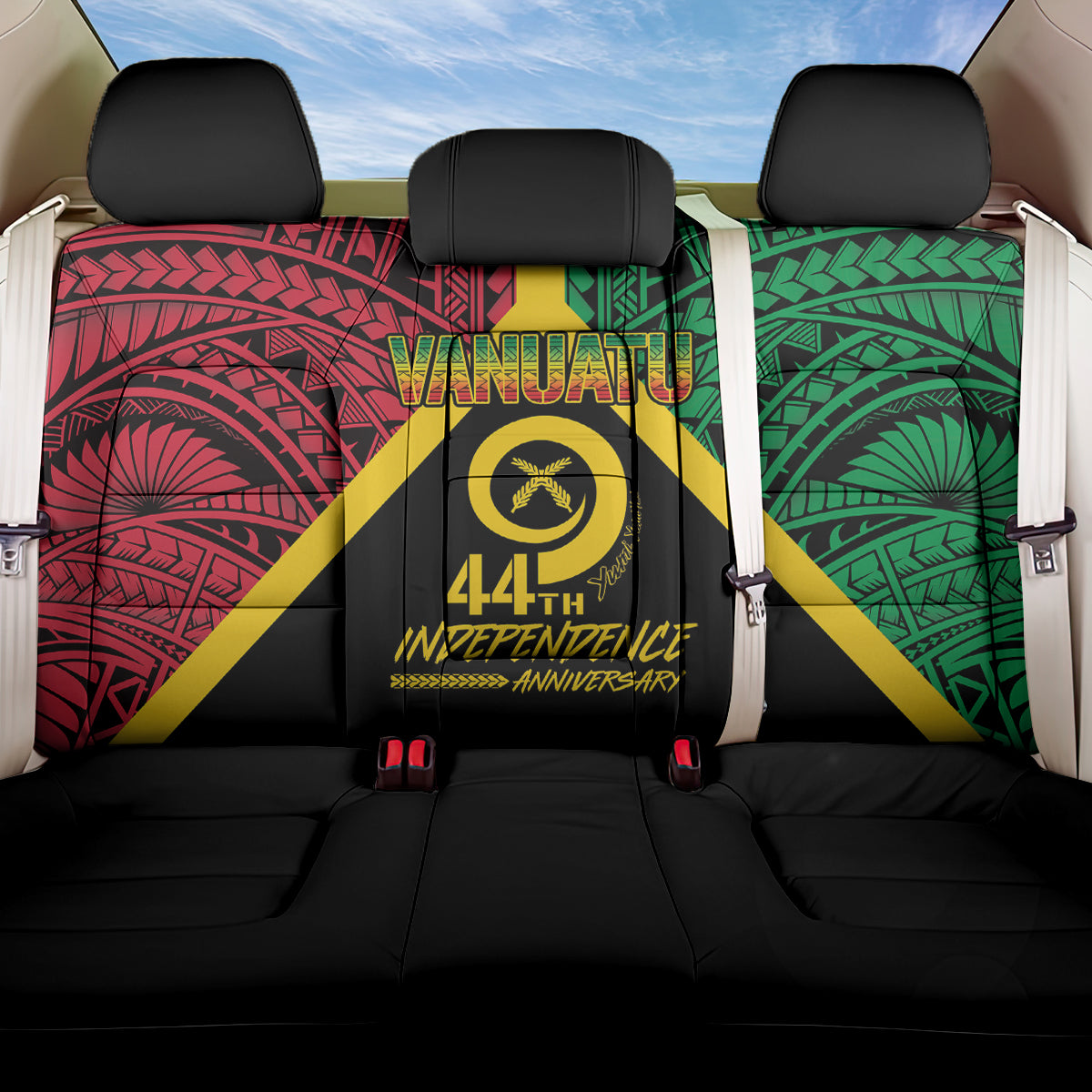Vanuatu 44th Independence Anniversary Back Car Seat Cover