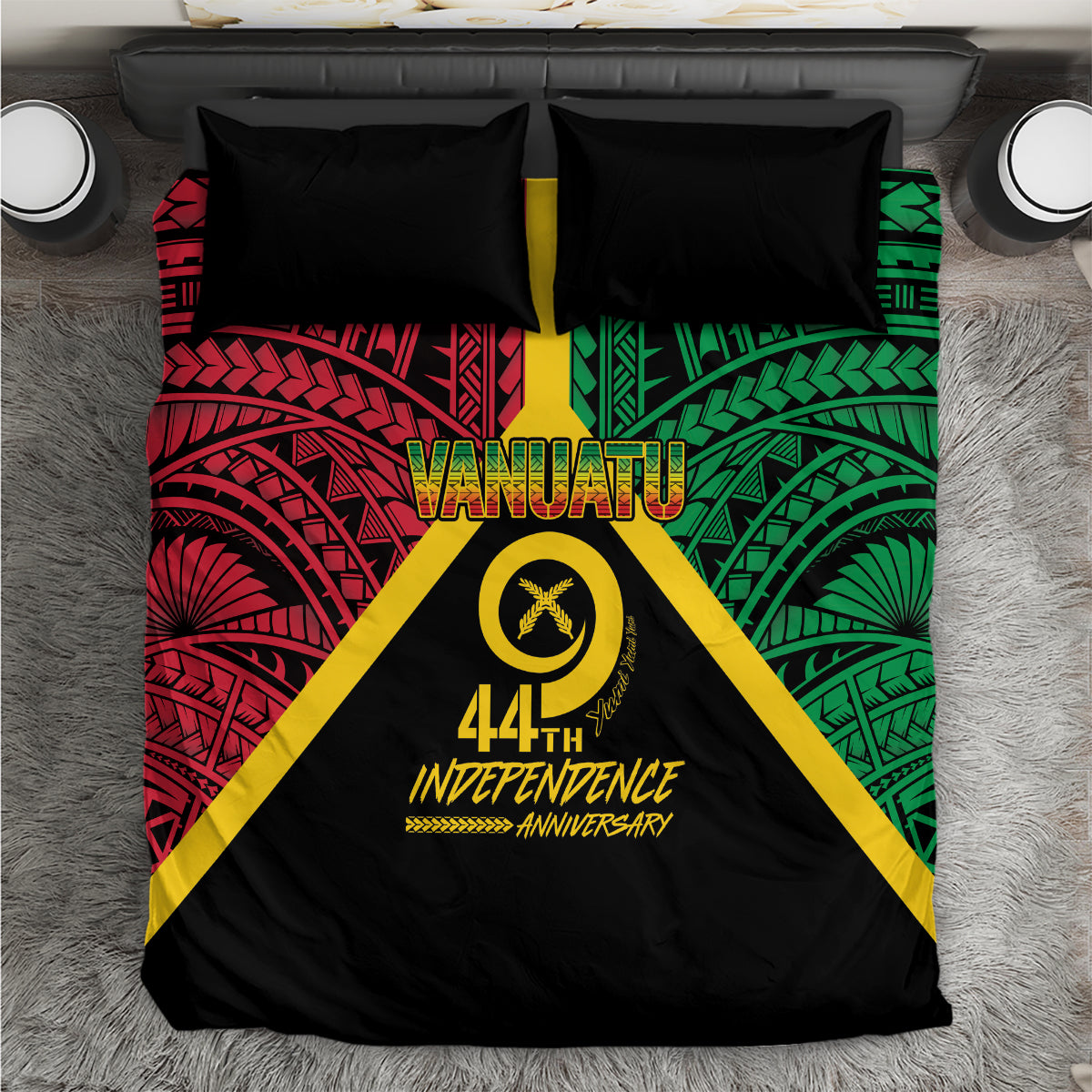 Vanuatu 44th Independence Anniversary Bedding Set