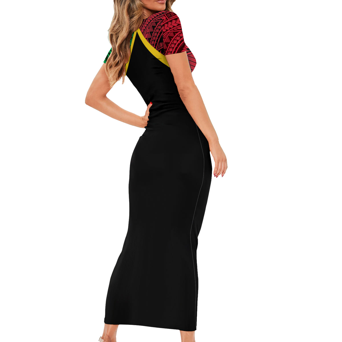 Vanuatu 44th Independence Anniversary Family Matching Short Sleeve Bodycon Dress and Hawaiian Shirt