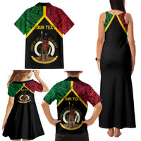 Vanuatu 44th Independence Anniversary Family Matching Tank Maxi Dress and Hawaiian Shirt
