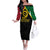 Vanuatu 44th Independence Anniversary Off The Shoulder Long Sleeve Dress