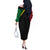 Vanuatu 44th Independence Anniversary Off The Shoulder Long Sleeve Dress