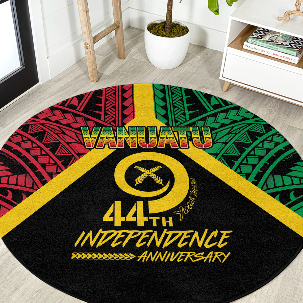 Vanuatu 44th Independence Anniversary Round Carpet