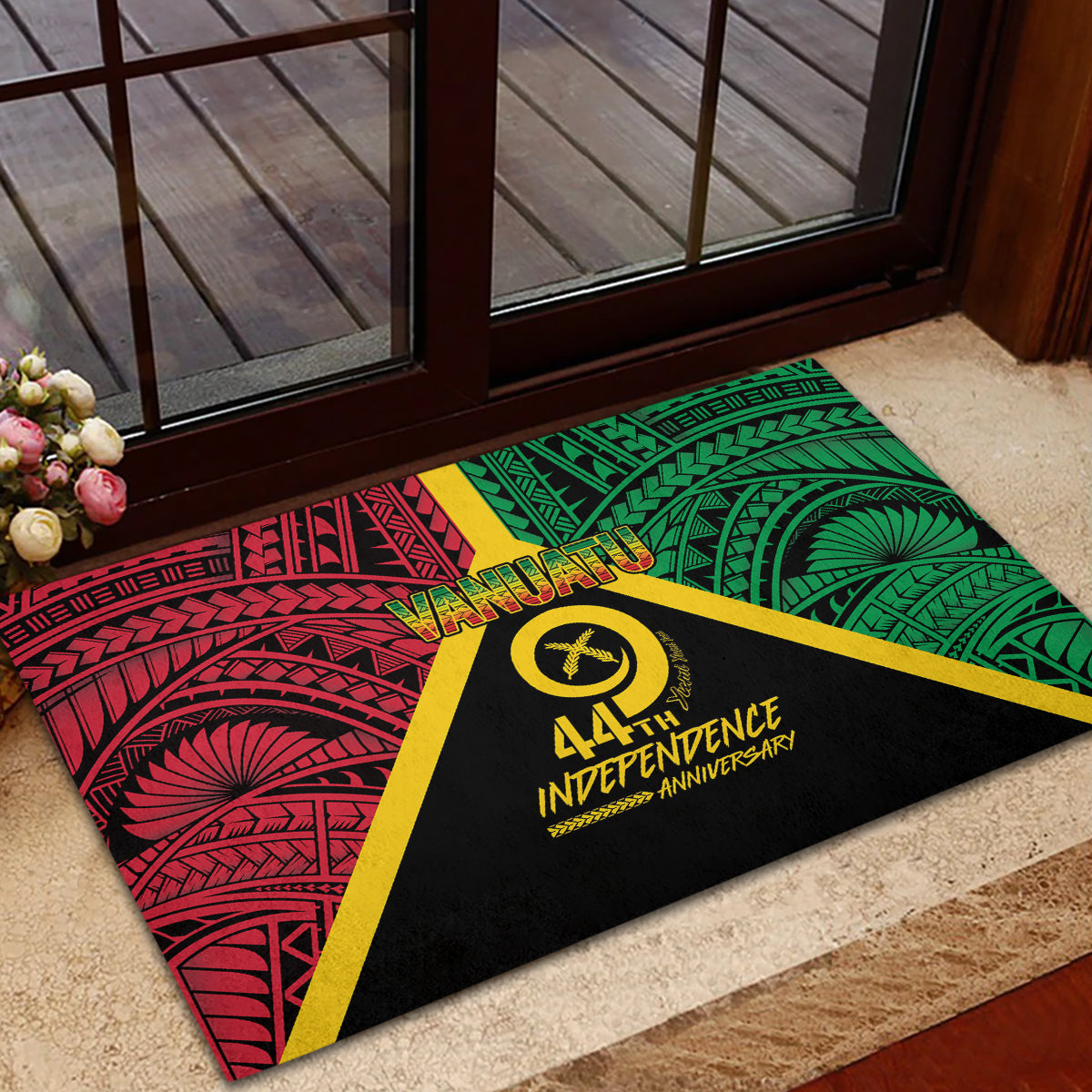Vanuatu 44th Independence Anniversary Rubber Doormat