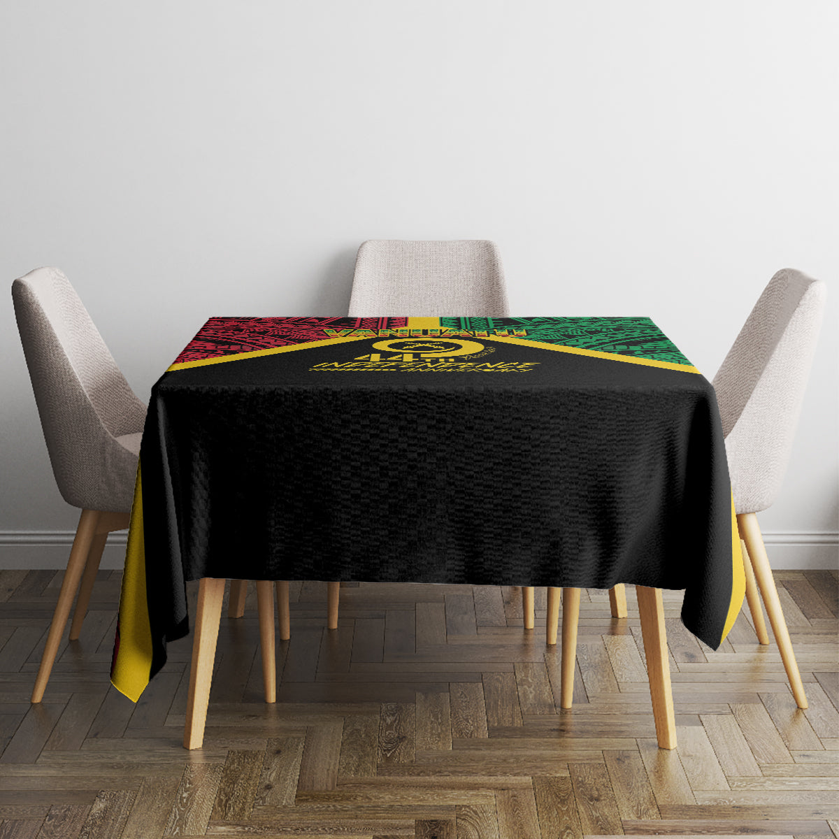 Vanuatu 44th Independence Anniversary Tablecloth