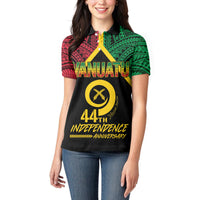 Vanuatu 44th Independence Anniversary Women Polo Shirt