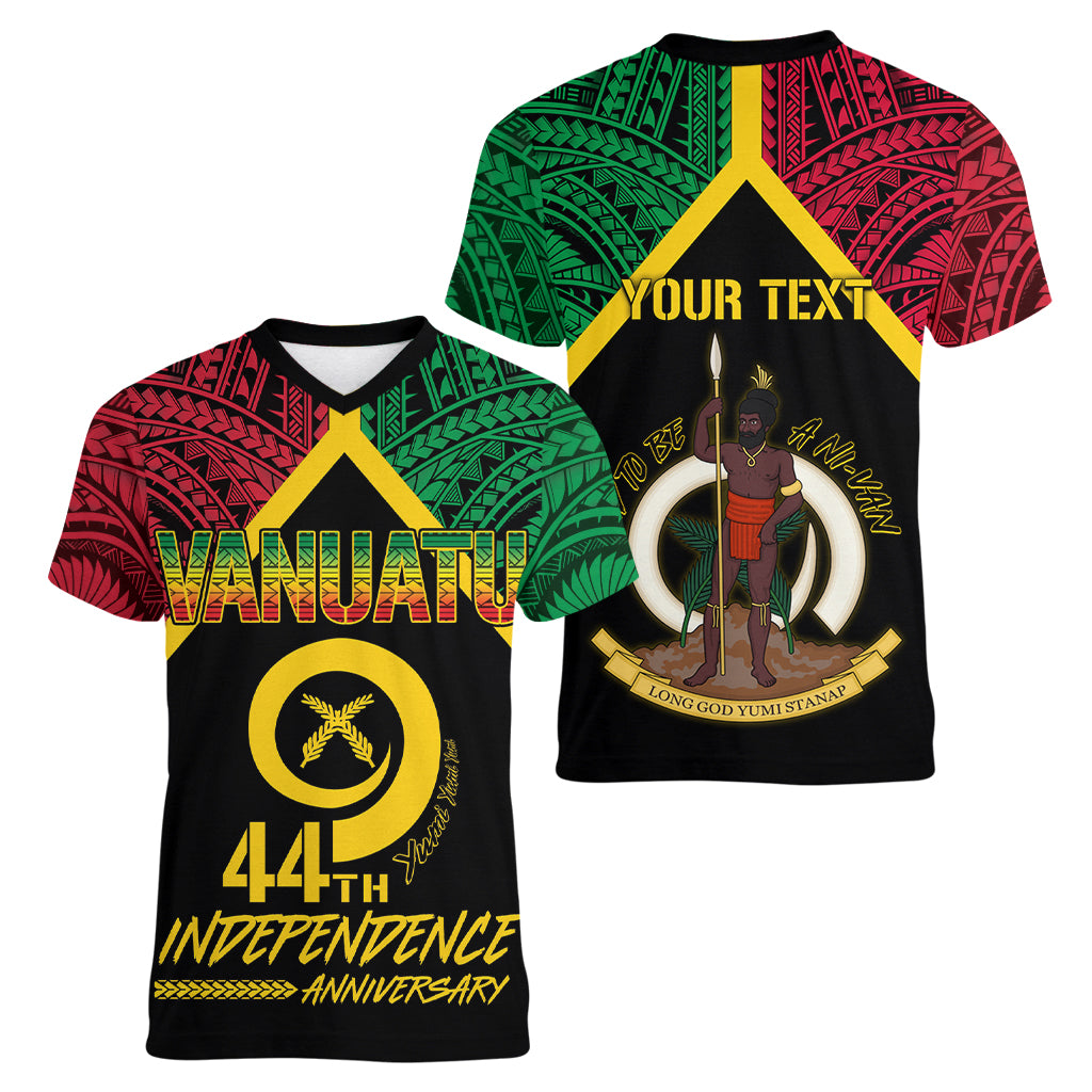 Vanuatu 44th Independence Anniversary Women V-Neck T-Shirt