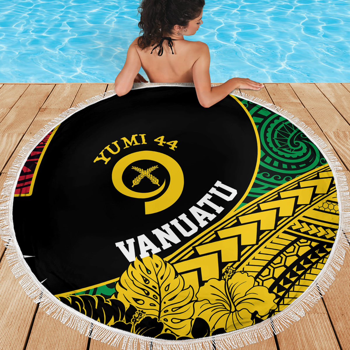 Vanuatu Independence Day Yumi 44 Beach Blanket