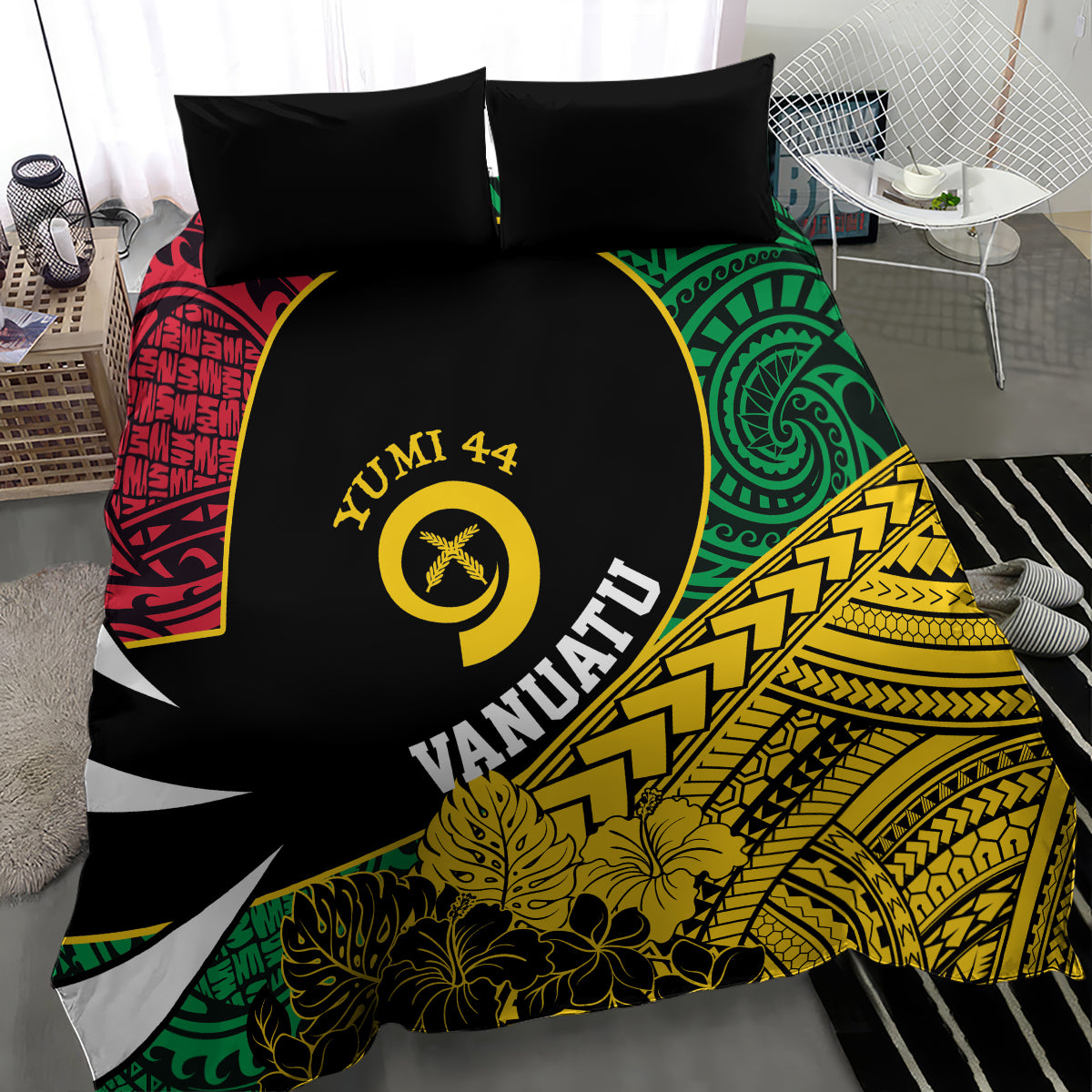 Vanuatu Independence Day Yumi 44 Bedding Set