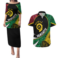 Vanuatu Independence Day Yumi 44 Couples Matching Puletasi and Hawaiian Shirt