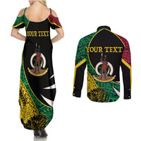 Vanuatu Independence Day Yumi 44 Couples Matching Summer Maxi Dress and Long Sleeve Button Shirt
