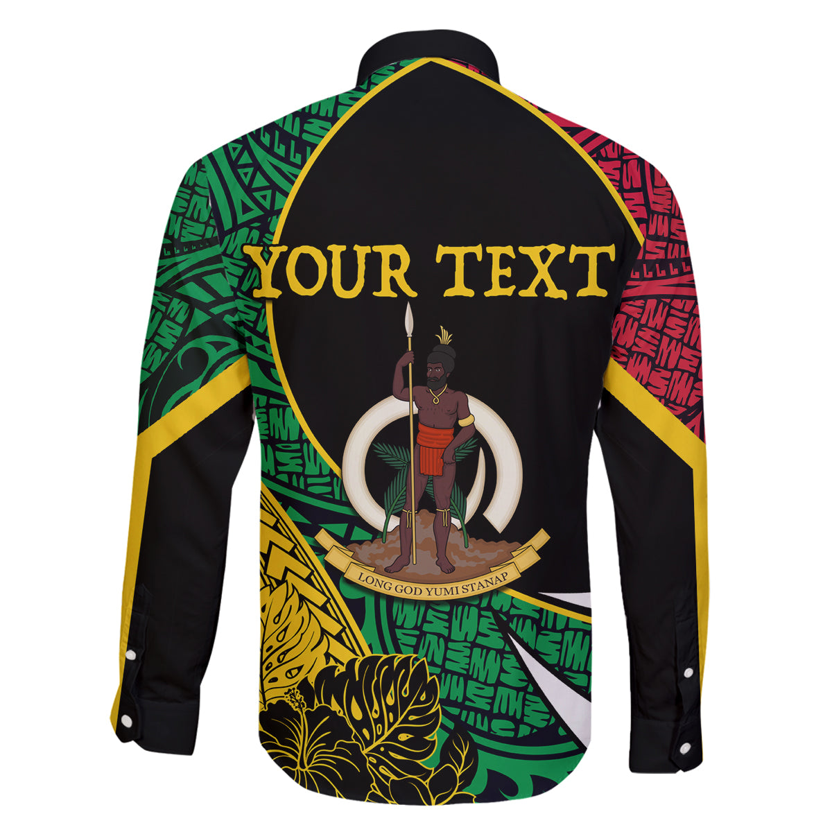 Vanuatu Independence Day Yumi 44 Family Matching Off Shoulder Short Dress and Hawaiian Shirt