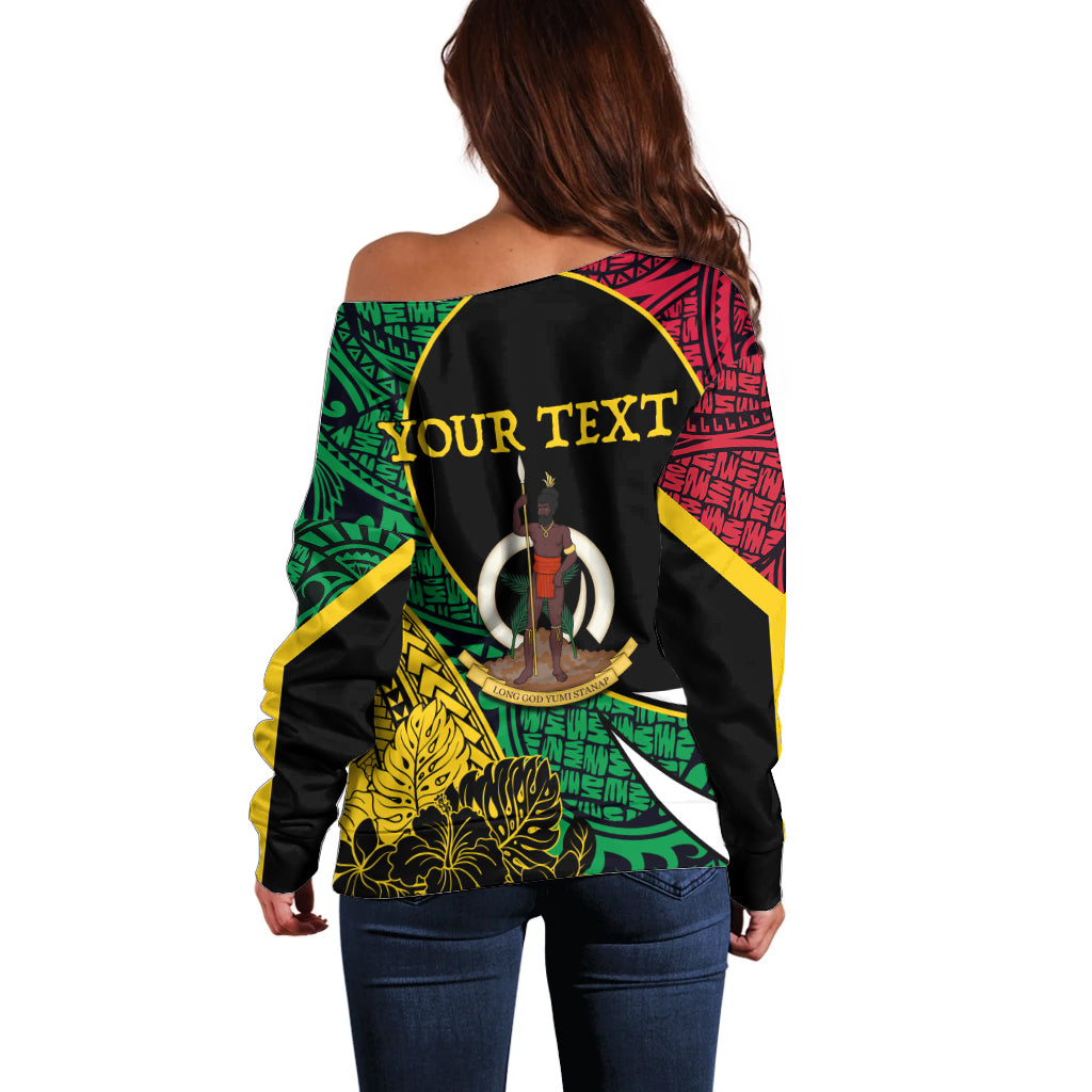Vanuatu Independence Day Yumi 44 Off Shoulder Sweater