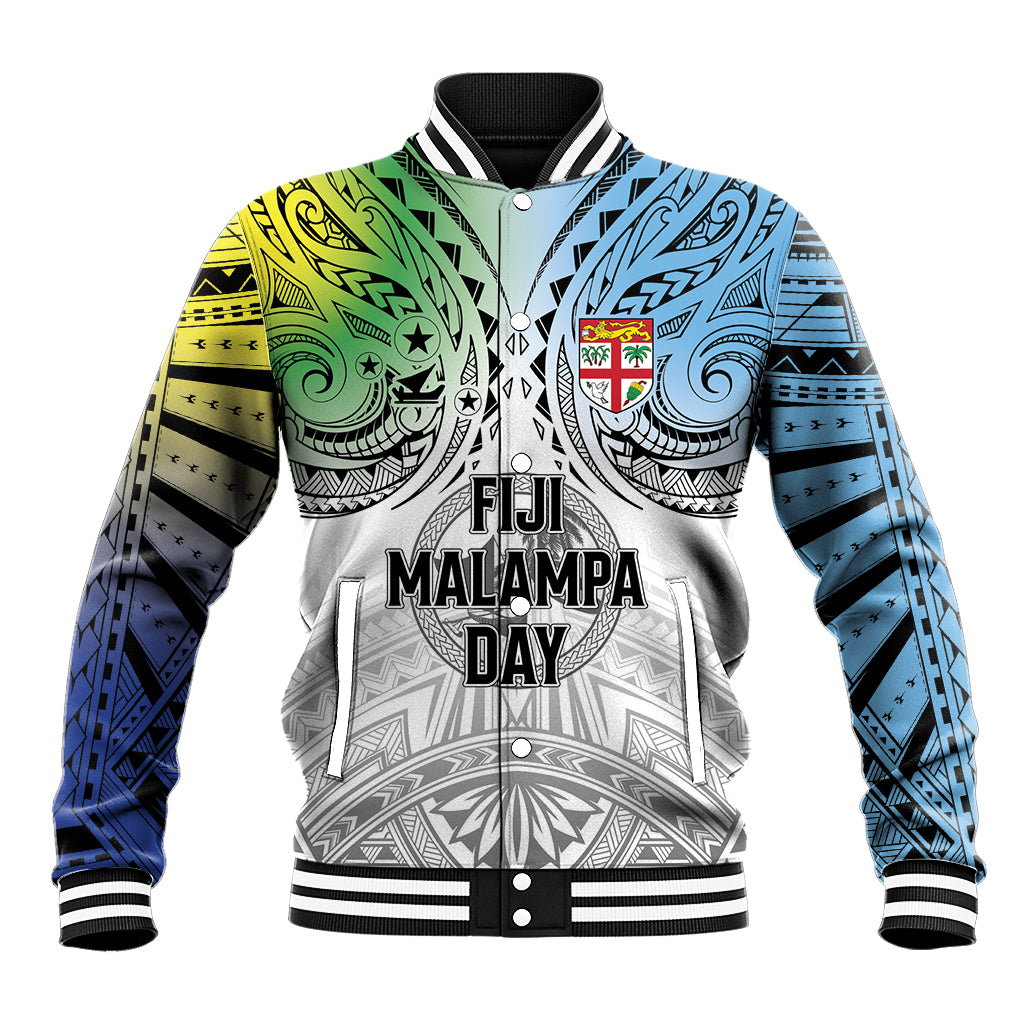 Malampa Fiji Day Baseball Jacket Gradient Style