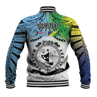 Malampa Fiji Day Baseball Jacket Gradient Style