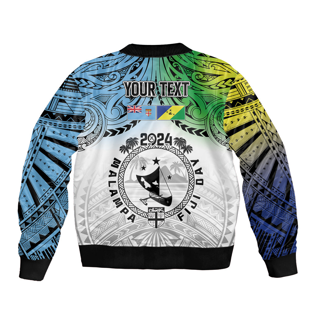 Malampa Fiji Day Bomber Jacket Gradient Style