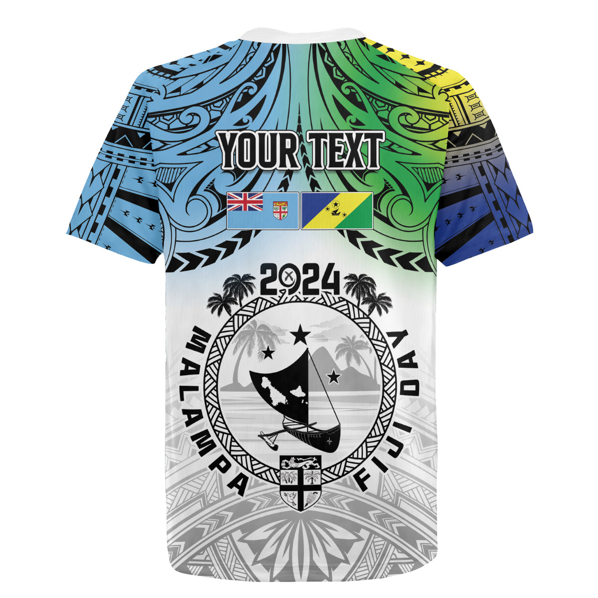 Malampa Fiji Day Rugby Jersey Gradient Style