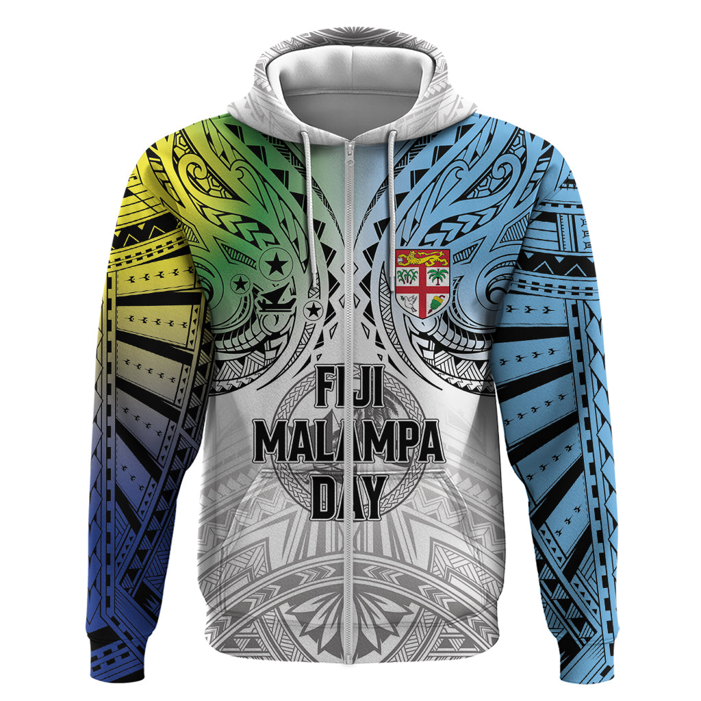 Malampa Fiji Day Zip Hoodie Gradient Style