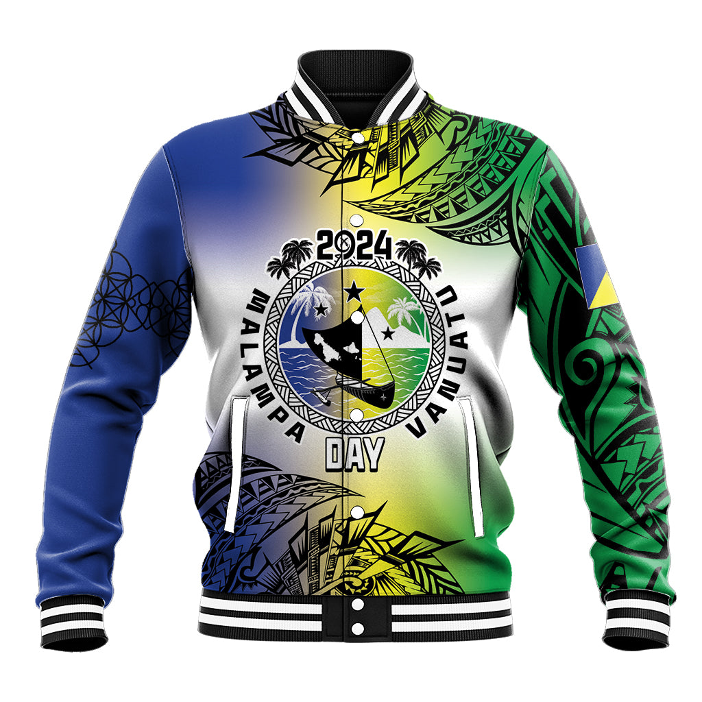 Malampa Day Baseball Jacket Emblem Gradient Style