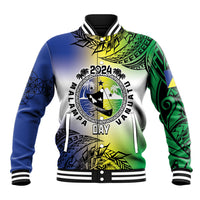 Malampa Day Baseball Jacket Emblem Gradient Style