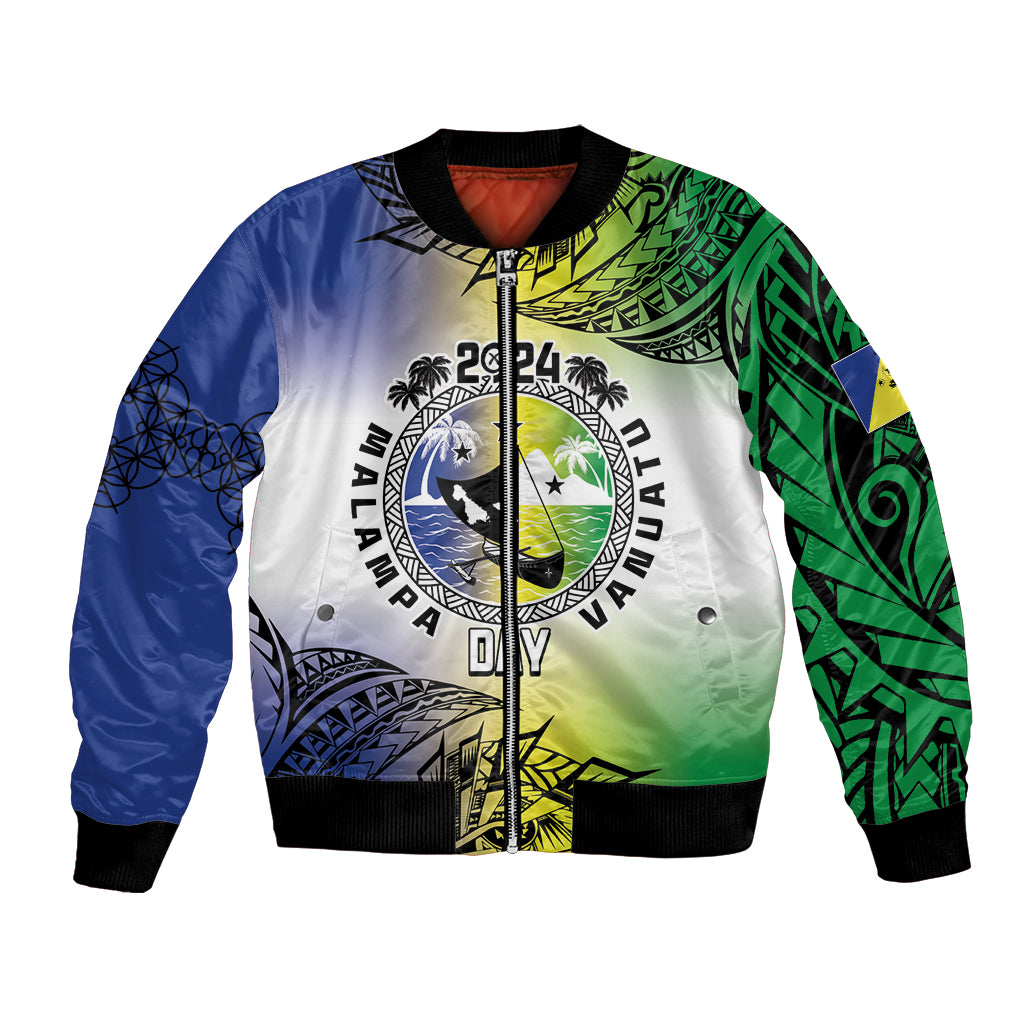 Malampa Day Bomber Jacket Emblem Gradient Style