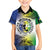 Malampa Day Family Matching Tank Maxi Dress and Hawaiian Shirt Emblem Gradient Style