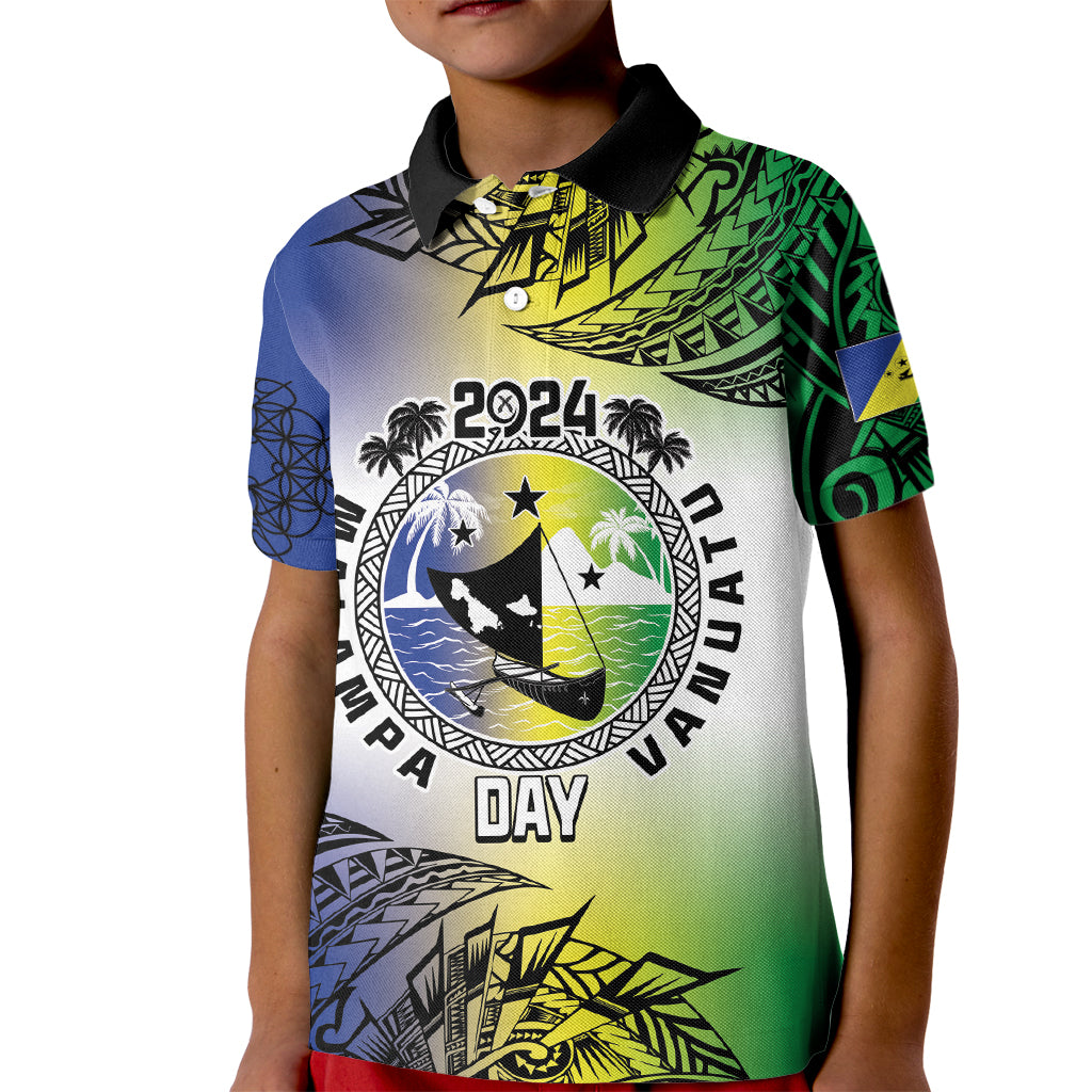 Malampa Day Kid Polo Shirt Emblem Gradient Style