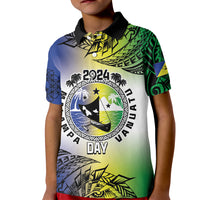 Malampa Day Kid Polo Shirt Emblem Gradient Style