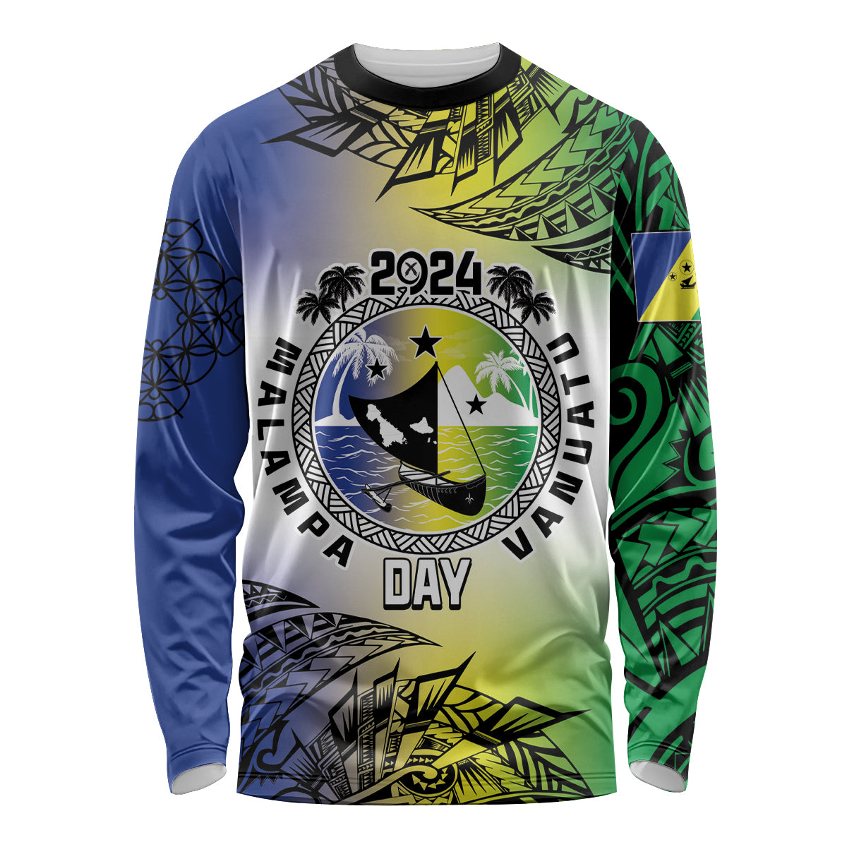 Malampa Day Long Sleeve Shirt Emblem Gradient Style