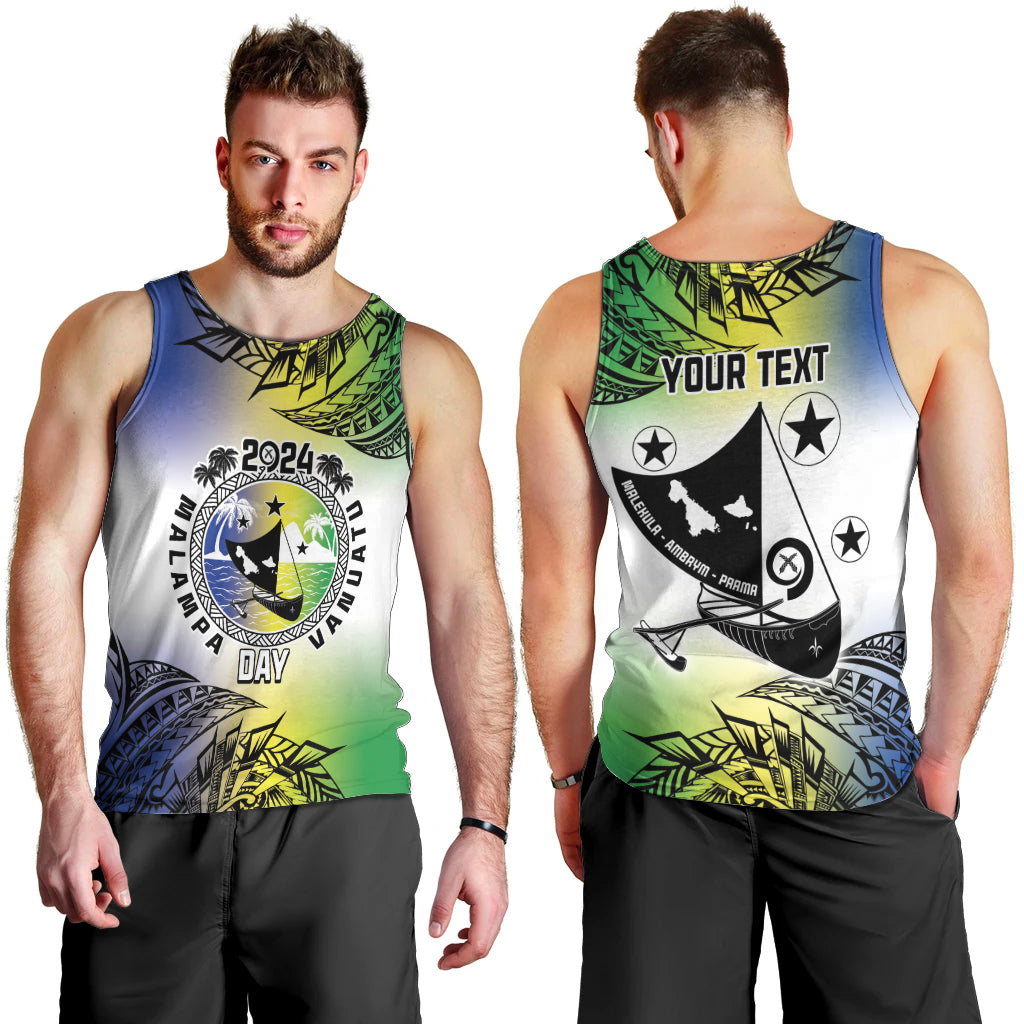 Malampa Day Men Tank Top Emblem Gradient Style