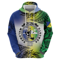 Malampa Day Zip Hoodie Emblem Gradient Style