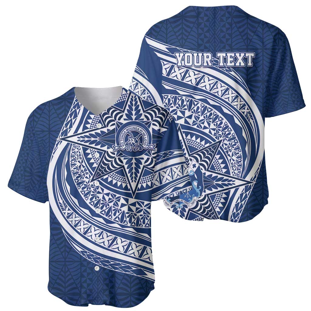 Tonga Queen Salote College Personalized Baseball Jersey Ngatu Tokelaufeletoa Motifs