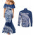 Tonga Queen Salote College Personalized Couples Matching Mermaid Dress and Long Sleeve Button Shirt Ngatu Tokelaufeletoa Motifs