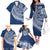 Tonga Queen Salote College Personalized Family Matching Off The Shoulder Long Sleeve Dress and Hawaiian Shirt Ngatu Tokelaufeletoa Motifs