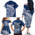 Tonga Queen Salote College Personalized Family Matching Off The Shoulder Long Sleeve Dress and Hawaiian Shirt Ngatu Tokelaufeletoa Motifs