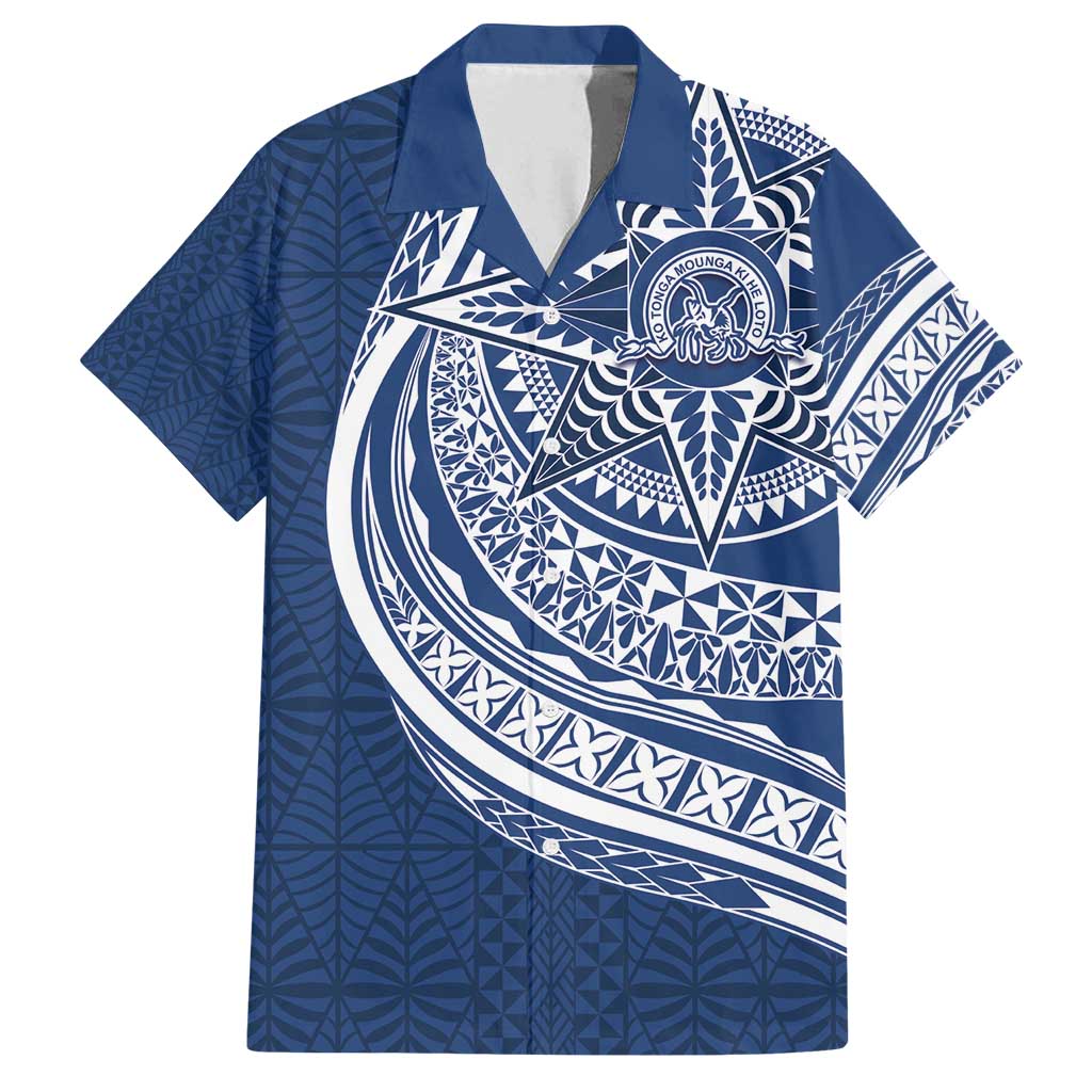 Tonga Queen Salote College Personalized Family Matching Off Shoulder Short Dress and Hawaiian Shirt Ngatu Tokelaufeletoa Motifs