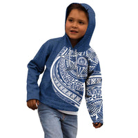 Tonga Queen Salote College Personalized Kid Hoodie Ngatu Tokelaufeletoa Motifs