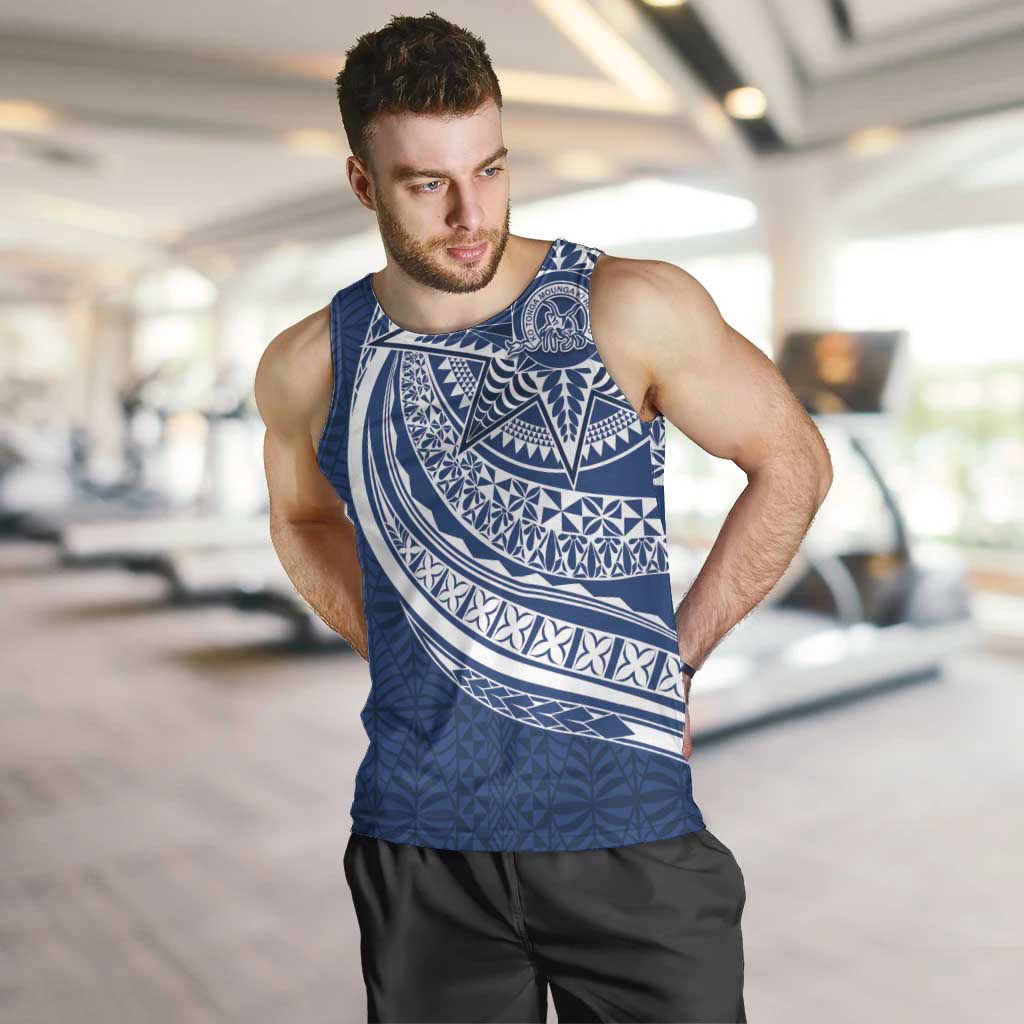 Tonga Queen Salote College Personalized Men Tank Top Ngatu Tokelaufeletoa Motifs