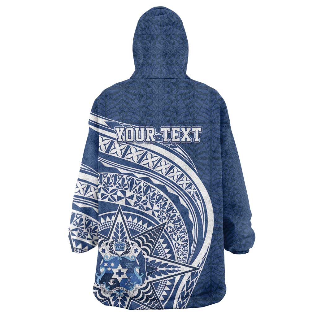 Tonga Queen Salote College Personalized Wearable Blanket Hoodie Ngatu Tokelaufeletoa Motifs