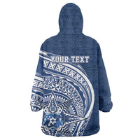 Tonga Queen Salote College Personalized Wearable Blanket Hoodie Ngatu Tokelaufeletoa Motifs